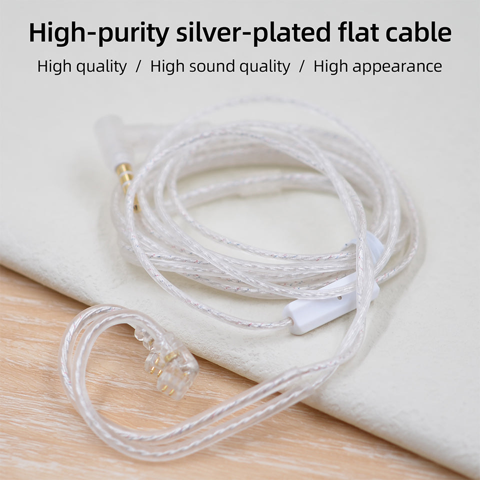 Silver plated Upgrade Earphone Cable